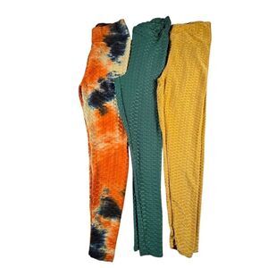 WOMEN'S TikTok Scrunch Butt High Waist Leggings Multi-Color